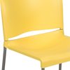 Flash Furniture Yellow Plastic Stack Chair RUT-238A-YL-GG